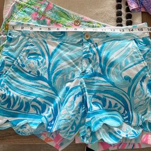 Lilly Pulitzer size 2 buttercup shorts 5 inch inseam ribbed textured fabric